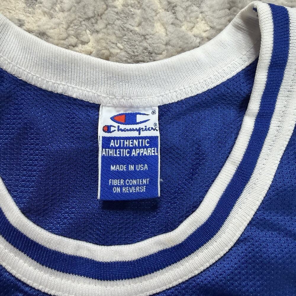 Vintage 90s Derek Anderson Kentucky Wildcats Champion Basketball Jersey Size 36 - Picture 5 of 8